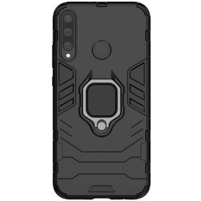 Противоударный чехол Transforme Ring для Huawei P40 Lite E / Y7P 2020 Черный / Soul Black 43321