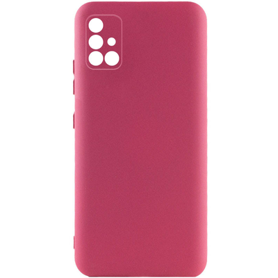 Чехол Silicone Lakshmi A Full Camera для Samsung Galaxy A51 Бордовый / Marsala 63120