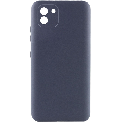 Чохол Silicone Lakshmi A Full Camera для Samsung Galaxy A03 Синій / Midnight Blue 63070