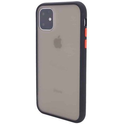Чохол Soft-touch with Color Buttons для Iphone 11 Чорний 39543