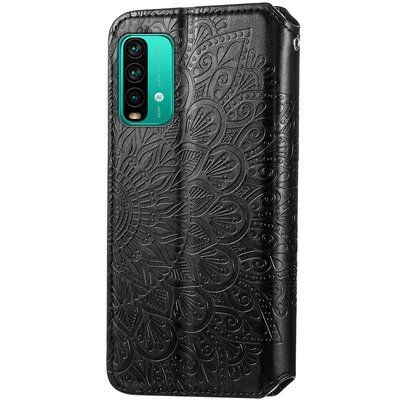 Чехол-книжка ETMA Mandal для Xiaomi Redmi 9T Черный 55829