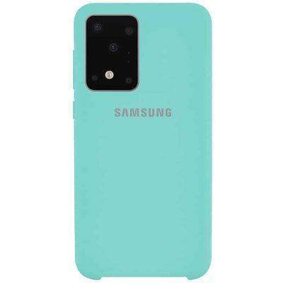 Чохол Silicone Case для Samsung Galaxy S20 Ultra Бірюзовий / Ice Blue 40186