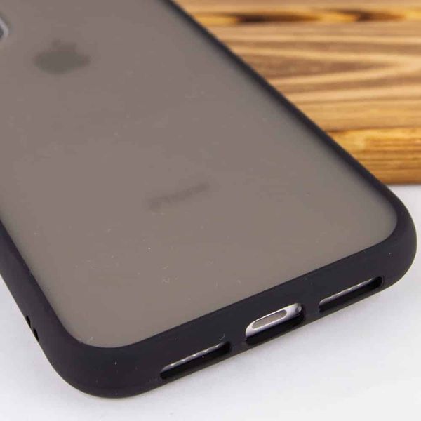 Чехол Soft-touch with Color Buttons для Iphone 11 Черный 39543