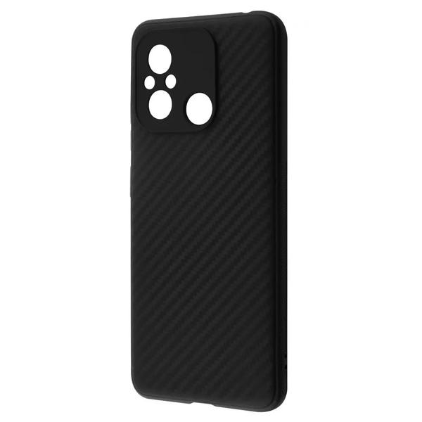 Чехол Carbon для Xiaomi Redmi 12C Black 80011