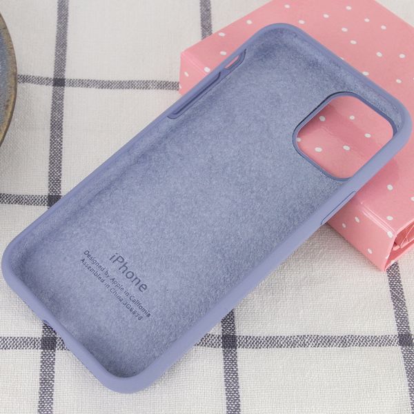 Чехол Silicone Case для Iphone 12 Mini Серый / Lavender Gray 47090