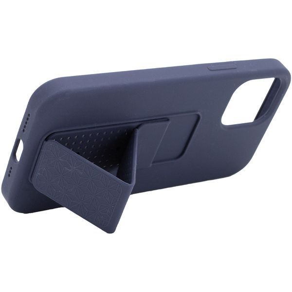Чехол Silicone Hand Holder для Iphone 12 / 12 Pro Темно-синий / Midnight blue 57133