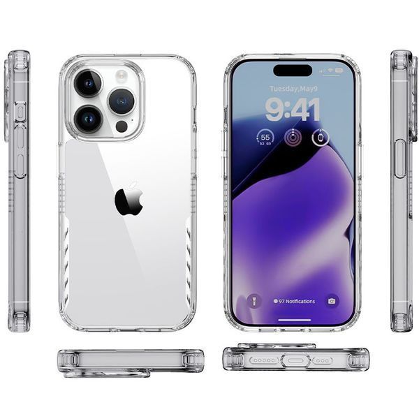 Чохол Multi-Color для Iphone 15 Pro Clear 81182