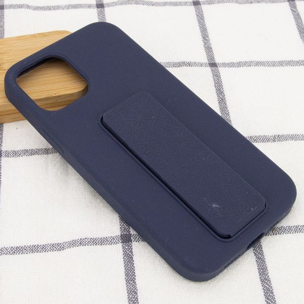 Чехол Silicone Hand Holder для Iphone 12 / 12 Pro Темно-синий / Midnight blue 57133
