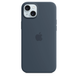 Чехол Silicone case Magsafe для Iphone 15 Storm Blue 82173