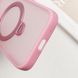 Чехол Metal Buttons MagSafe Colorful HQ Ring для Iphone 16 Pro Max Pink