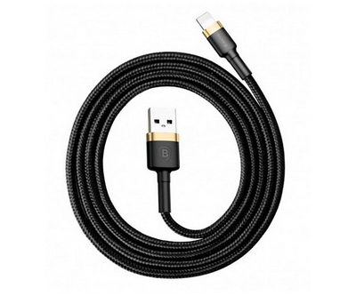 Кабель Baseus Cafule USB - Lightning 1.5A 2м Gold / Black 42120