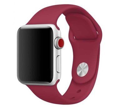 Ремешок Silicone для Apple Watch 42/44/45/49 mm Rose Red 37817