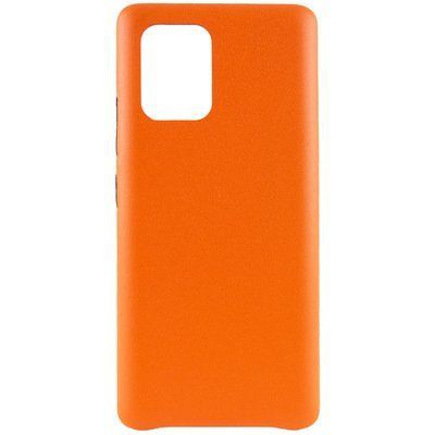 Защитный чехол Leather Case для Samsung Galaxy S10 lite G770F Оранжевый 48071