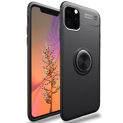 Чохол Din Color Magnet Ring для Iphone 12 / 12 Pro Чорний 52877