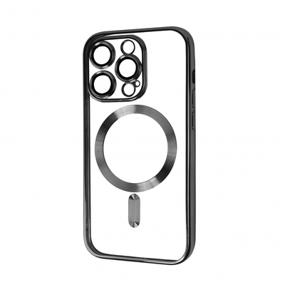 Чехол Xrome MagSafe для Iphone 14 Pro Прозрачный / Black 68648