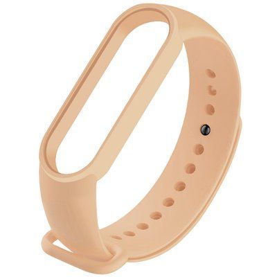 Ремешок Silicone для Xiaomi Mi Band 5/6 Розовый / Light Flamingo 42752