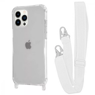 Чехол WAVE с ремешком для Iphone 15 Pro Прозрачный / White 82741