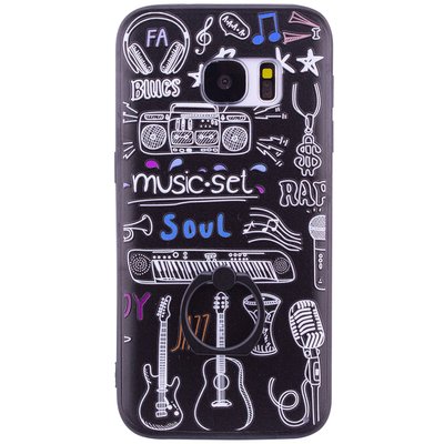 Чехол тематик Ring для Samsung G930F Galaxy S7 Black Music 30396