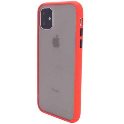 Чохол Soft-touch with Color Buttons для Iphone 11 Червоний 39544