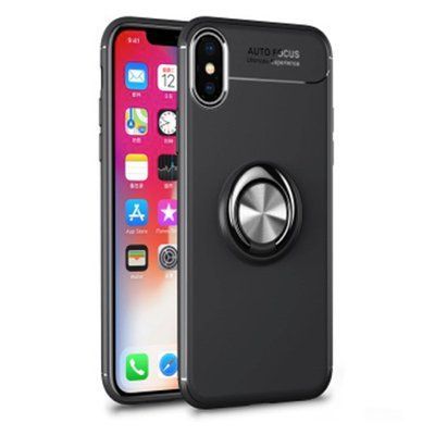 Чехол Din Color Magnet Ring для Iphone X / XS Черный / Black 33849