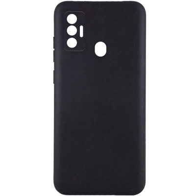 Чехол Matte с защитой камеры для Tecno Spark 7 Черный 66589