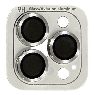 Защитное стекло Metal Classic на камеру для IPhone 15 Pro / 15 Pro Max Серебряный / Silver 81283