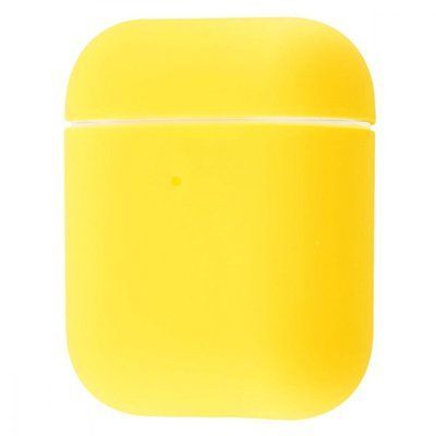 Чохол Silicone Ultra Slim для Apple Airpods 1/2 Lemon yellow 43376