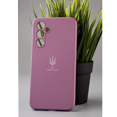 Чехол патриотический SOFT Тризуб для Samsung Galaxy A54 5G Лаванда 69206