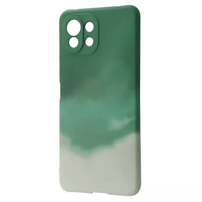 Чохол WAVE Watercolor для Xiaomi Mi 11 Lite / 11 Lite 5G NE Dark Green / Gray 60328
