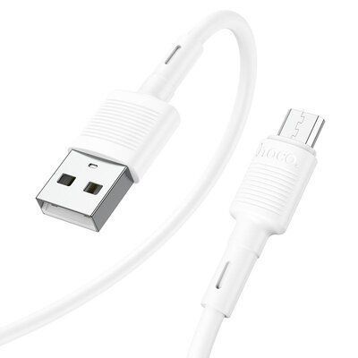 Кабель Hoco X83 USB to MicroUSB 2.4А 1м White 83829