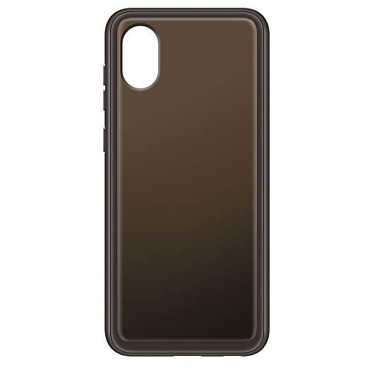 Чохол Soft Cover для Samsung Galaxy A03 Core Чорний / Глянець 68142