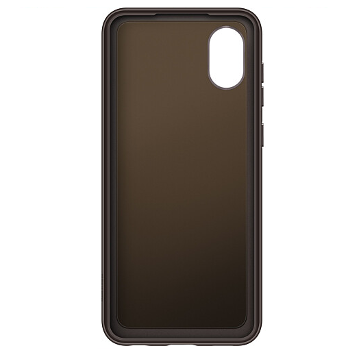 Чохол Soft Cover для Samsung Galaxy A03 Core Чорний / Глянець 68142