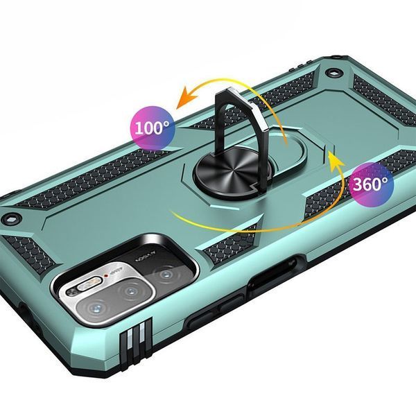 Протиударний чохол Serg Magnet Ring для Xiaomi Redmi Note 10 5G / Poco M3 Pro Зелений 59035