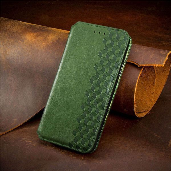 Чехол-книжка ETMA Cub для Xiaomi Redmi Note 10 Pro Зеленый 54507