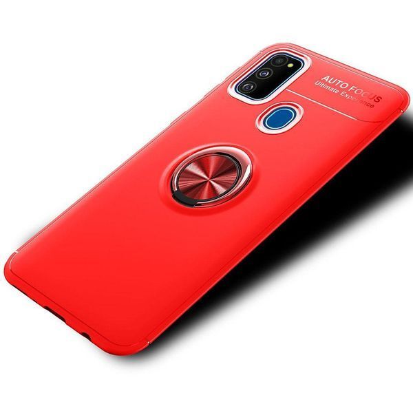 Чехол Din Color Magnet Ring для Samsung Galaxy M30s / M21 Красный 52923
