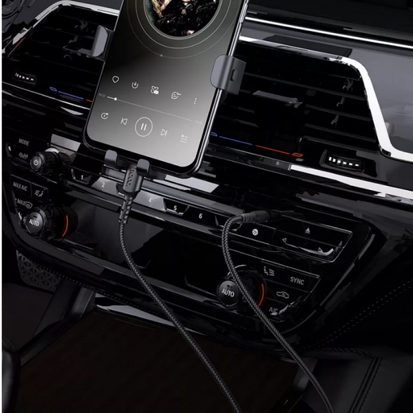 Кабель AUX Hoco UPA17 Type-C 1м Black 60649
