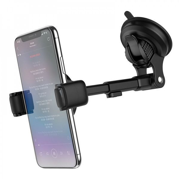 Автотримач для телефона Hoco S12 Lite Center Black 42361