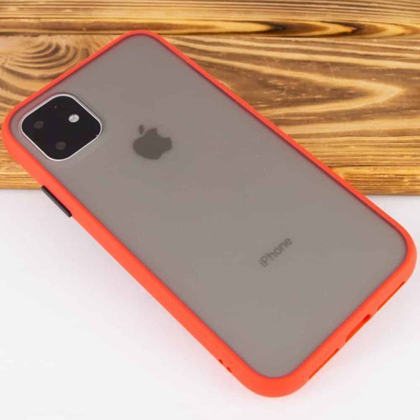 Чохол Soft-touch with Color Buttons для Iphone 11 Червоний 39544