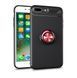 Чохол Din Color Magnet Ring для Iphone 7 Plus / 8 Plus Чорний / Червоний 35010