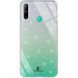 Чехол TPU+Glass с блестками Swarovski для Huawei P40 Lite E / Y7P 2020 Бирюзовый 43834