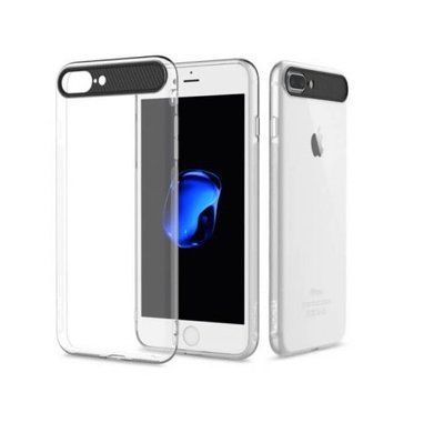 Чехол Rock Space черным ободком для Iphone 7 Plus / 8 Plus Прозрачный 36286