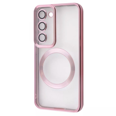 Чехол WAVE Metal Color MagSafe для Samsung Galaxy S23 Plus Прозрачный / Rose Gold 70704