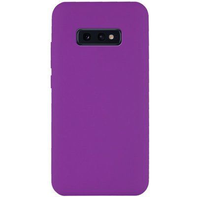 Чехол Silicone Cover NoLogo A Full для Samsung Galaxy S10e G970 Фиолетовый / Grape 45127