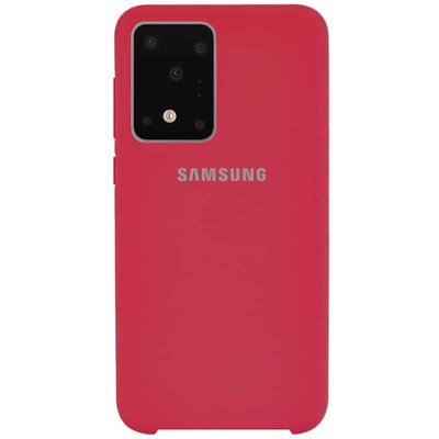 Чохол Silicone Case для Samsung Galaxy S20 Ultra Червоний / Rose Red 40188