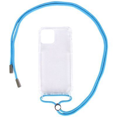 Чехол Crossbody Transparent со шнурком для Iphone 11 Pro Max Голубой 57185