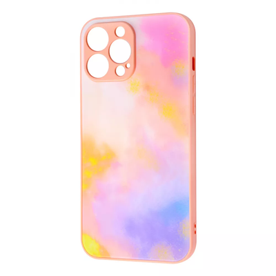 Чохол TPU+Glass Bright NoLogo для Iphone 13 Pro Max Pink / Purple 65231