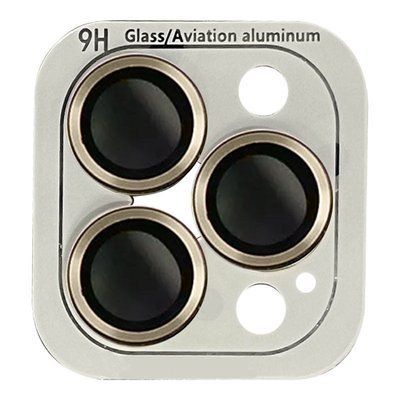 Защитное стекло Metal Classic на камеру для IPhone 15 Pro / 15 Pro Max Золотой / Gold 81284