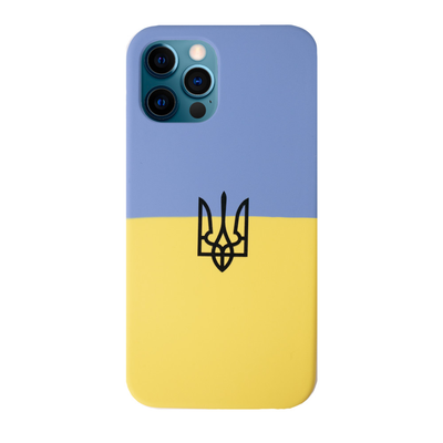 Чехол патриотический Silicone Case для Iphone 12 / 12 Pro Флаг Украины 68802