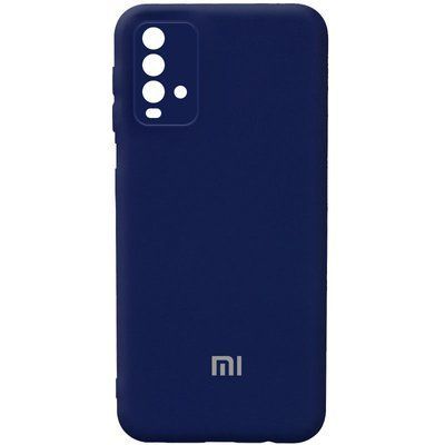 Чехол Silicone Cover Camera для Xiaomi Redmi 9T Темно-синий / Midnight blue 54660