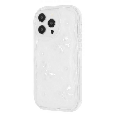 Чохол Lovely Skin для iPhone 15 Pro Bows / Прозорий 83224